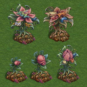 Fantasy Kingdoms (Facebook) Fairy Bloom Artifact Art Assets