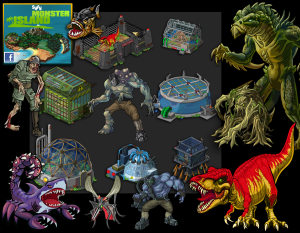 SyFy Monster Island (Facebook) - Asset Creation